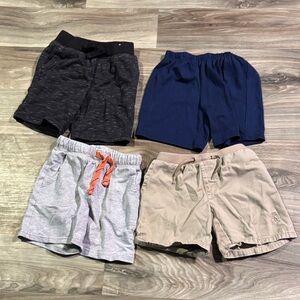 Kids' Casual Shorts Set - Black, Blue, Gray, Tan